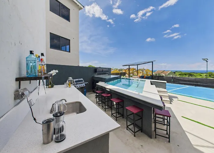Eco-luxe Ocean View Villa, Gated With Pickleball & Pool For 10 Villa *